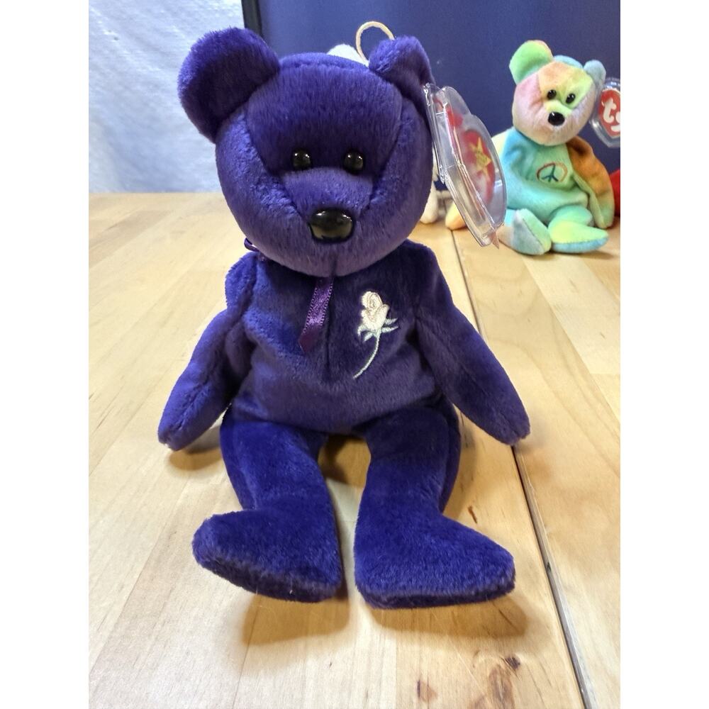 Ty Beanie Babies Princess Bear 1997 Retired with Tags